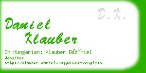 daniel klauber business card